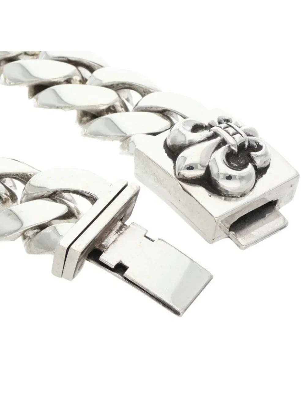 Chrome Hearts Clsc BS Large Box ID Classic Silver Bracelet
